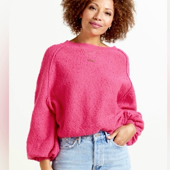 Free People Hot Pink Sweater Size Medium - Picture 10 of 10